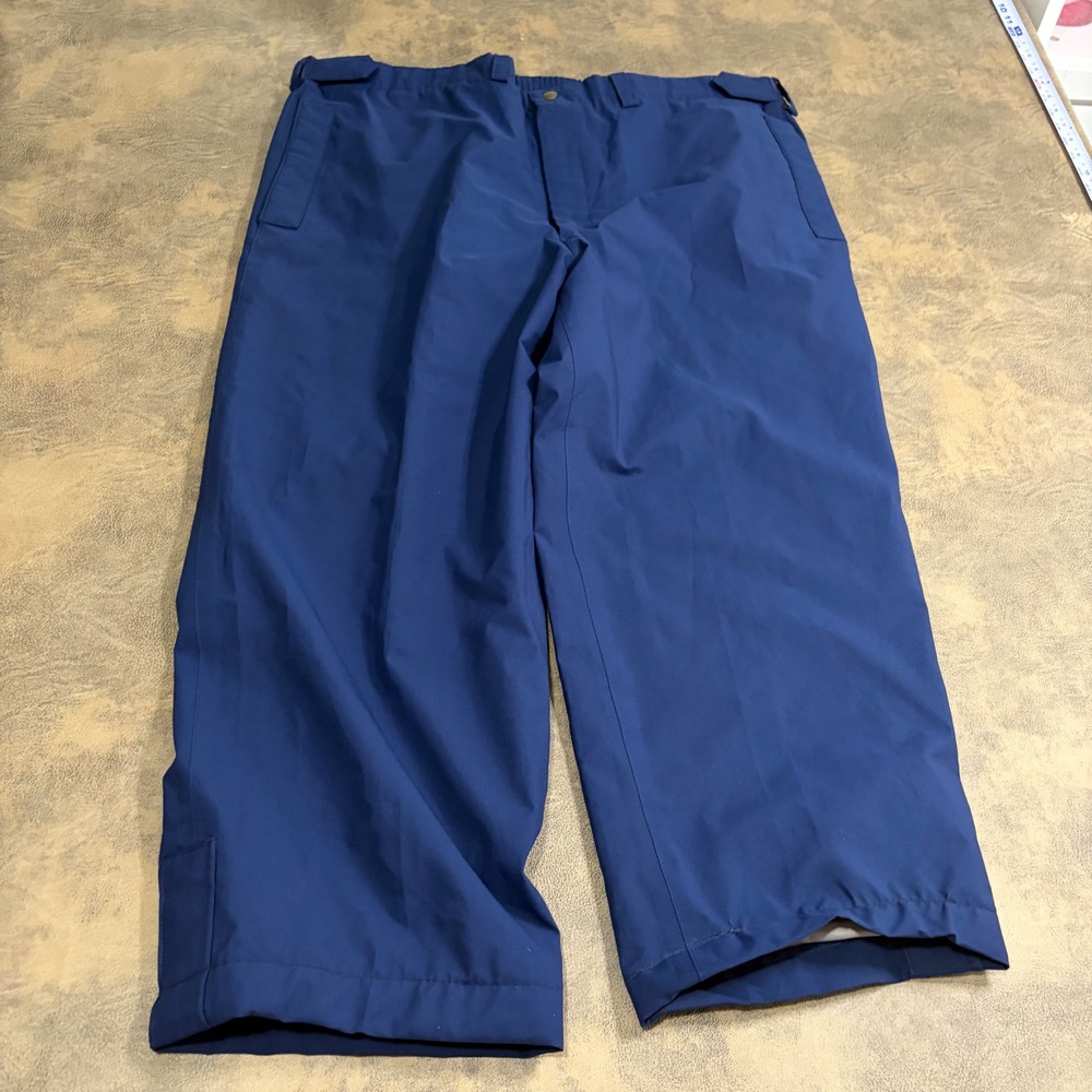 Tourney Rain Pants Mens XL Blue Gore-Tex Waterproof Golf Outdoor *SHORT 24" HEM*